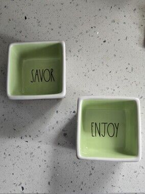 Rae Dunn White Ceramic Sauce Or Snack Dishes
